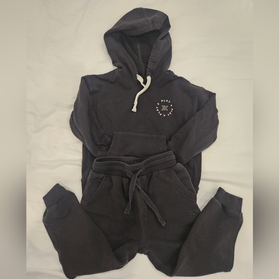 Rylee & Cru Play Sweatsuit Matching Set. Hoodie & Freestyle Sweatpant